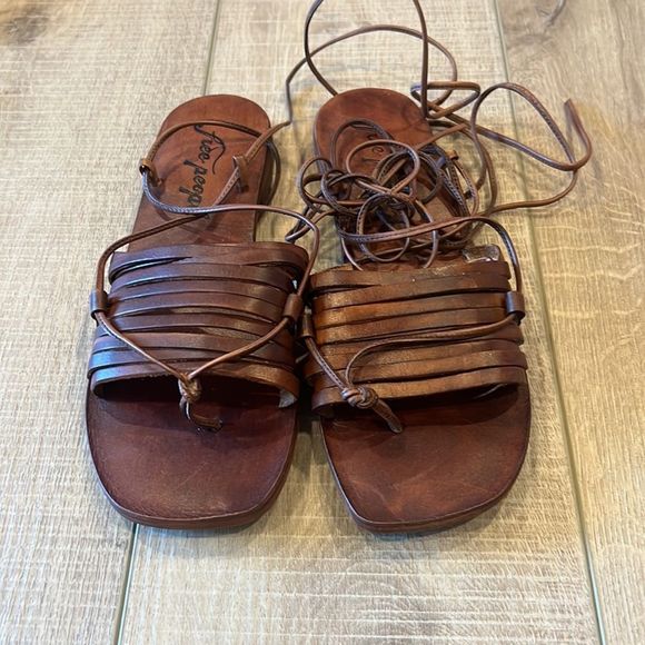 Free People Cami Huarache Wrap Sandals US 8 - Picture 5 of 9